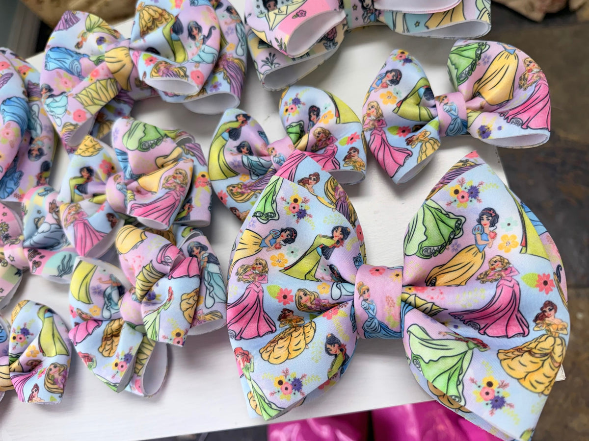 WATERCOLOR PRINCESS | Puff Bows – Skipper Avenue