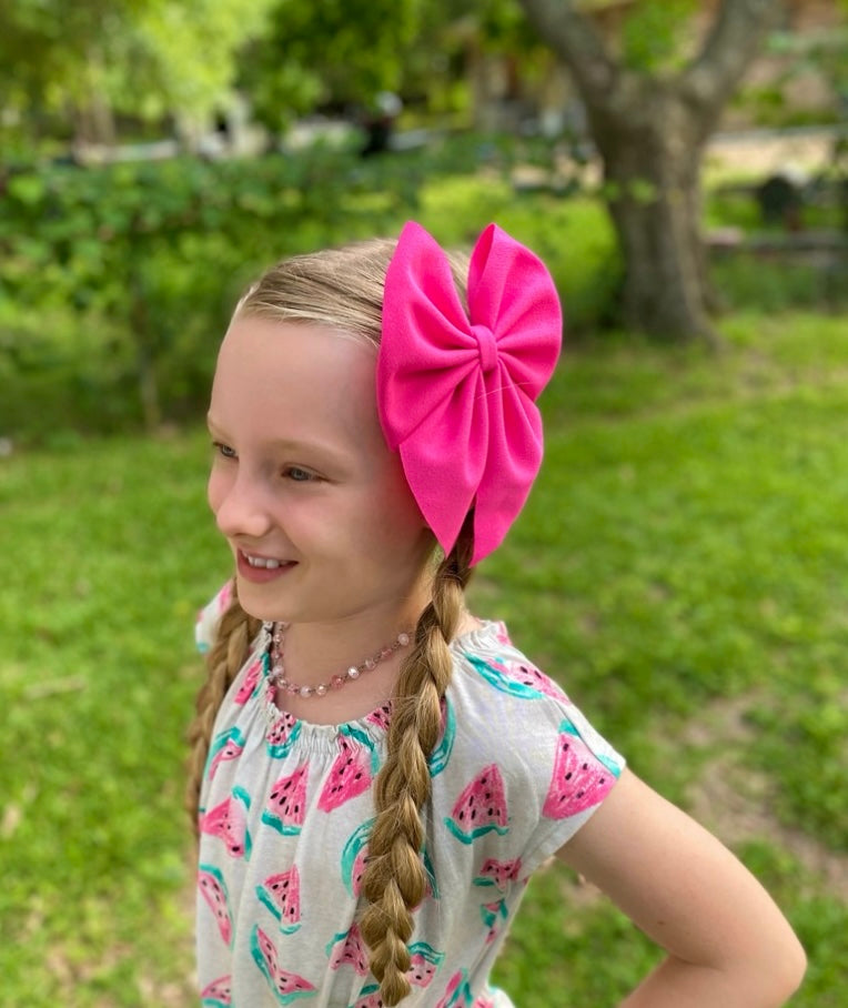FAUX SUEDE | Big Sailor Bows